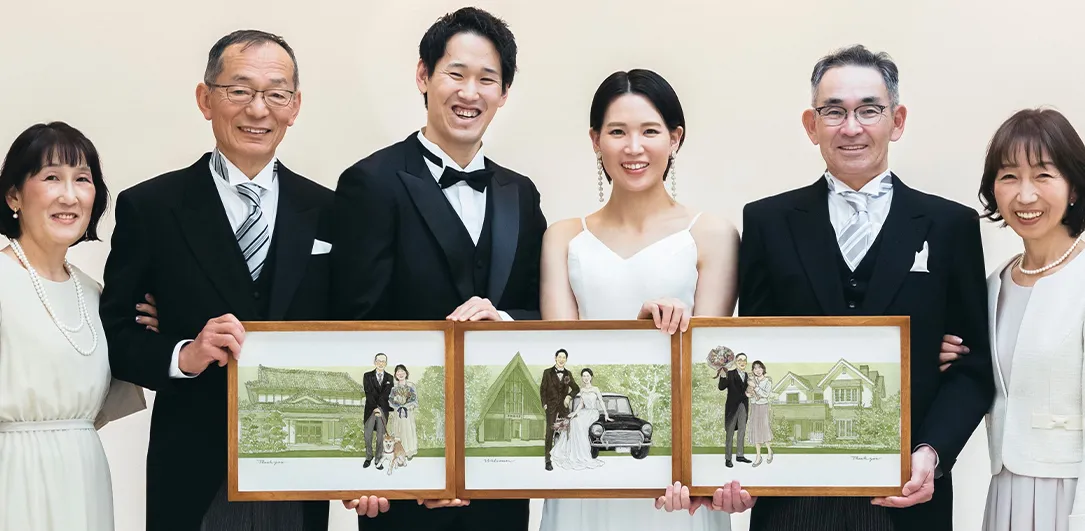 ウェルカムボード×両親贈呈品