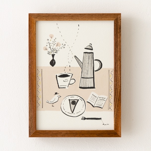 brown frame