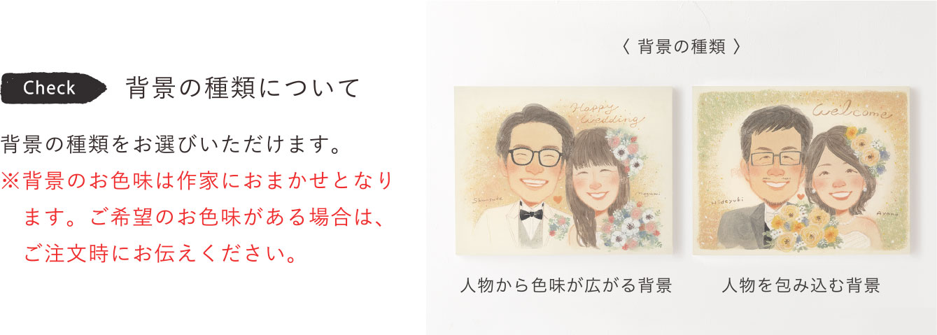 背景の種類について