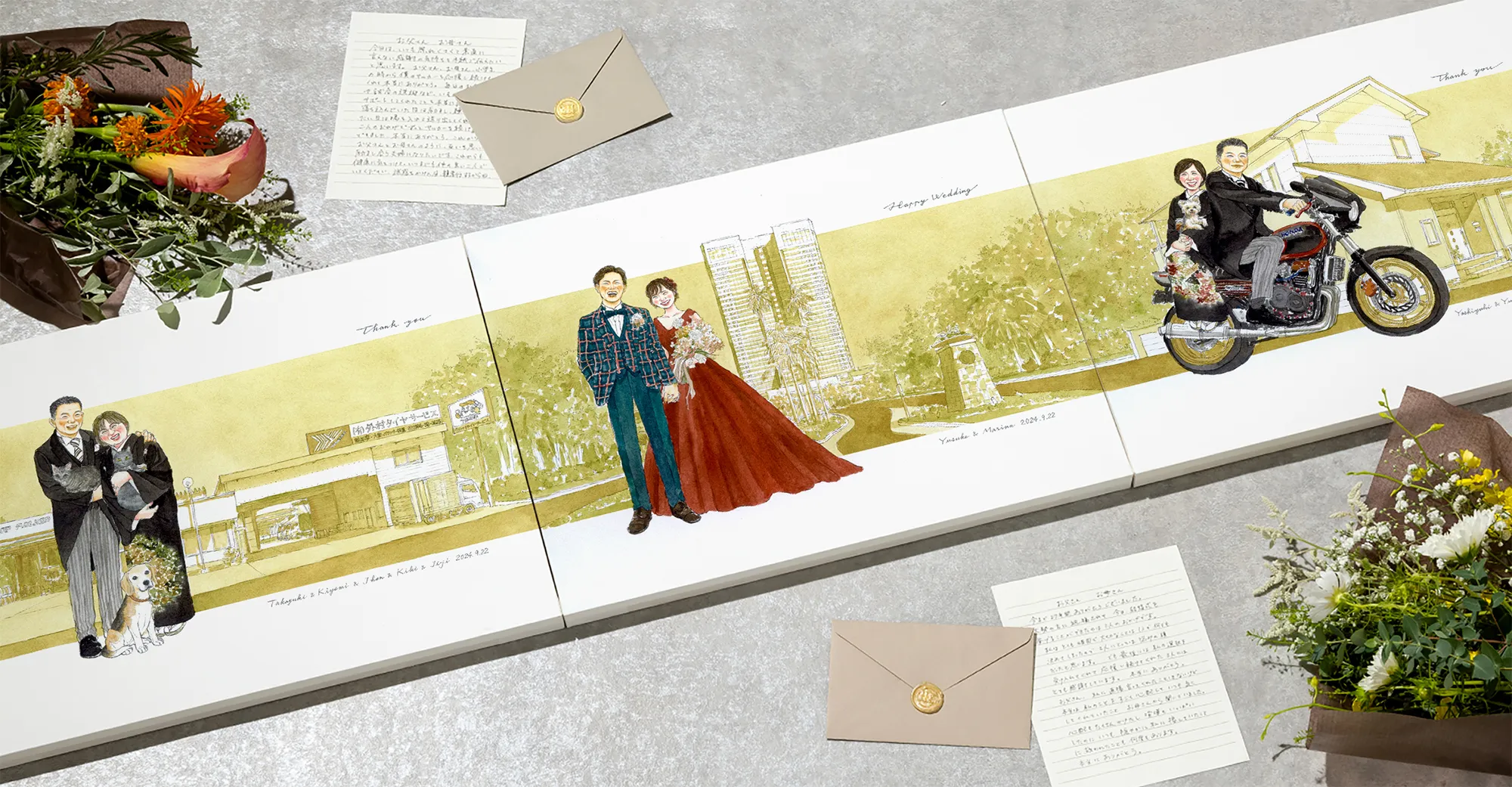 作家「nokami」の繋がる似顔絵