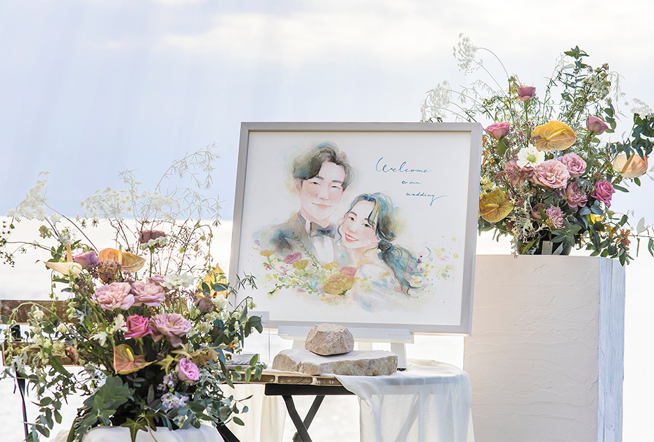 作家「haru」の似顔絵