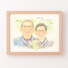 はちの似顔絵