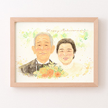 はちの似顔絵