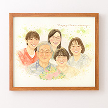 はちの似顔絵