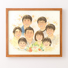 はちの似顔絵