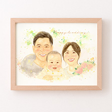 はちの似顔絵