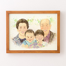 はちの似顔絵