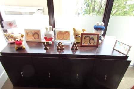 「似顔絵も花を添えてくれました」 まあこ