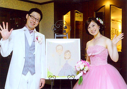 「似顔絵のおもてなし」 まあこ
