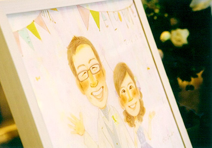 「似顔絵のおもてなし」 まあこ