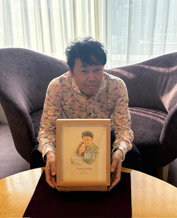 「とっても素敵な仕上がりに幸せな気持ちをいただきました。」 フジエシュンスケ