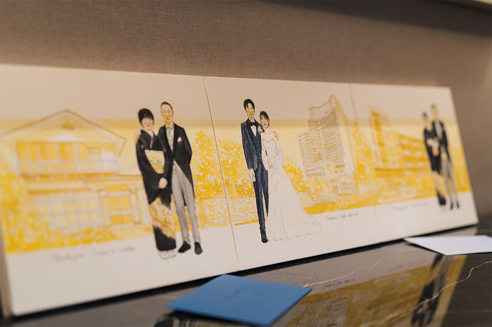 「素敵な似顔絵を描いていただき本当にありがとうございました。」 nokami