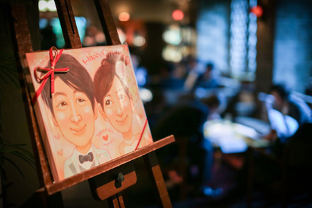 「温かみの伝わってくる似顔絵」 ふたば