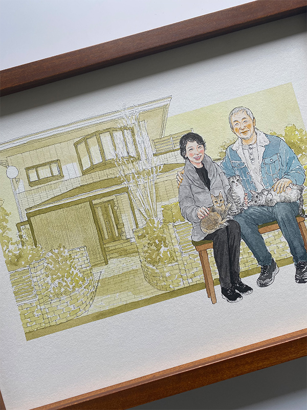 「父母共にとても感動しており、記念に残るプレゼントとなりました。」 nokami