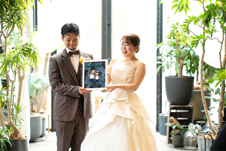 「素敵な絵のおかげでより良い式を挙げることができました！！」 ぐりこ