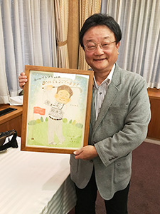 「似顔絵は一生の思い出になりますね」 なぎさ
