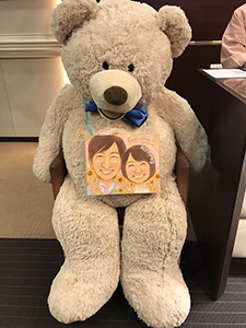 「この似顔絵が本当にお気に入りです。」 ふたば