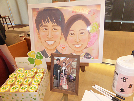 「結婚式に花を添えて頂きました。」 ふたば