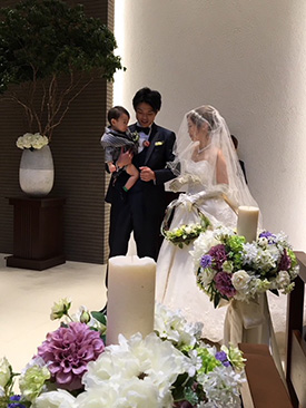 「幸せな結婚式になりました」 彩
