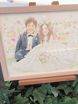 「フジエ シュンスケさんの似顔絵を頼んで良かったなと思いました♡」 フジエシュンスケ