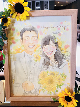 「みんなからも似顔絵大絶賛でした◎」 フジエシュンスケ