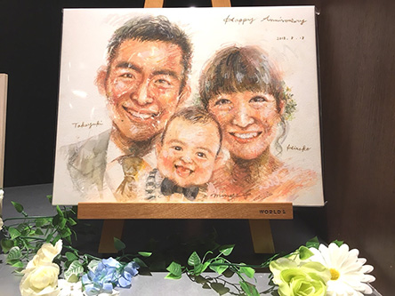 「思っていたよりも、もっと素敵な似顔絵」 Tommy