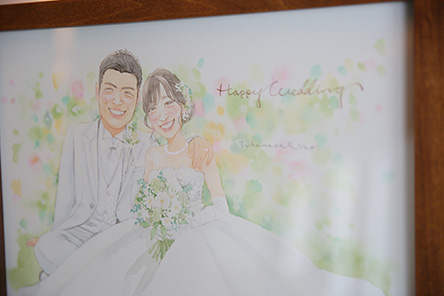 「これからは家に飾り、似顔絵とともに過ごしていきたいと思っています。」 フジエシュンスケ