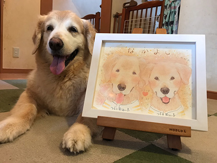 「みんなが絵を見るたび笑みがこぼれ、元気を貰ってます(o^^o)」 なぎさ