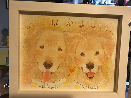 「みんなが絵を見るたび笑みがこぼれ、元気を貰ってます(o^^o)」 なぎさ