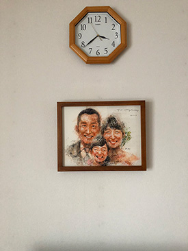 「絵が在るだけで家の雰囲気が穏やかになります。」 Tommy