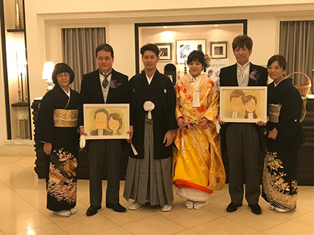 「両親の似顔絵のような笑顔を見れて最高の1日でした!」 なぎさ