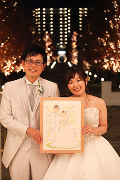 「二人の雰囲気そのものだ。と好評を得ました。」 フジエシュンスケ