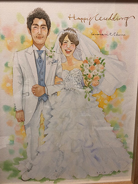 「娘夫婦も大変気に入ってくれて、結婚式が終わった今は玄関スペースに飾ってくれています」 フジエシュンスケ