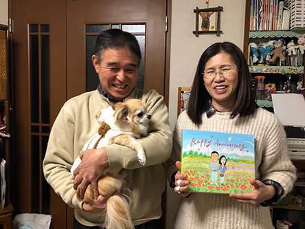 「父の反応に、わたしもニヤニヤしてしまいました。」 anco