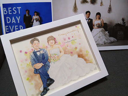 「幸せな気持ちになれる似顔絵を見たのは、フジエシュンスケさんが初めてです。」 フジエシュンスケ