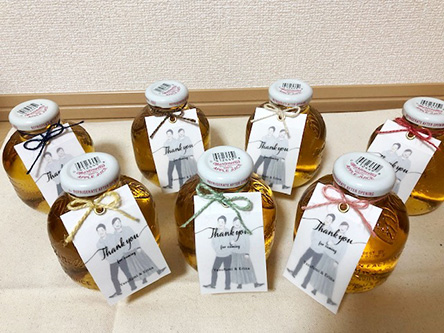 「似顔絵をサンクスギフトのタグに」 るつ