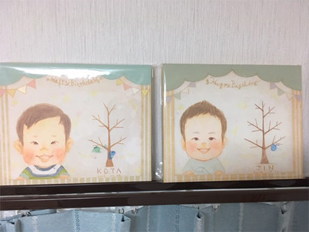 「嬉しそうにスタンプしていました。」 まあこ
