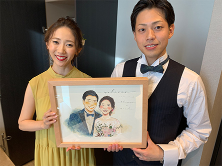 「素敵な似顔絵をありがとうございました」 ebisu