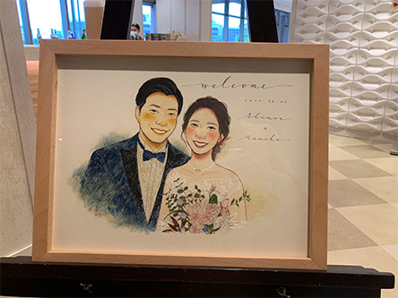 「素敵な似顔絵をありがとうございました」 ebisu
