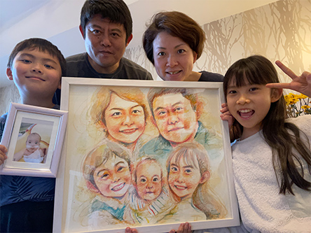 「絵の中で実現にして頂けたこと、とても感謝しています。」 さかもとさやか