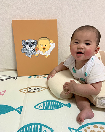 「描いていただいた絵の様になれたらと願っています。」 ぐりこ TOYシリーズ