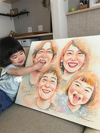 「絵を見るたびに元気をもらっています。」 さかもとさやか
