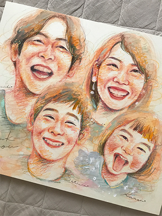 「絵を見るたびに元気をもらっています。」 さかもとさやか