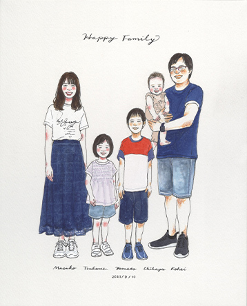 「届いた絵は想像通り、とても素敵なものでした。」 るつ