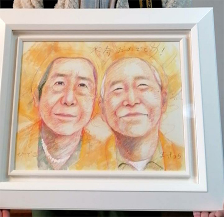 「心温まる作品を描いていただき、ありがとうございました。」 さかもとさやか