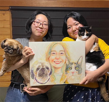 「届いた似顔絵が大好きです！」 さかもとさやか