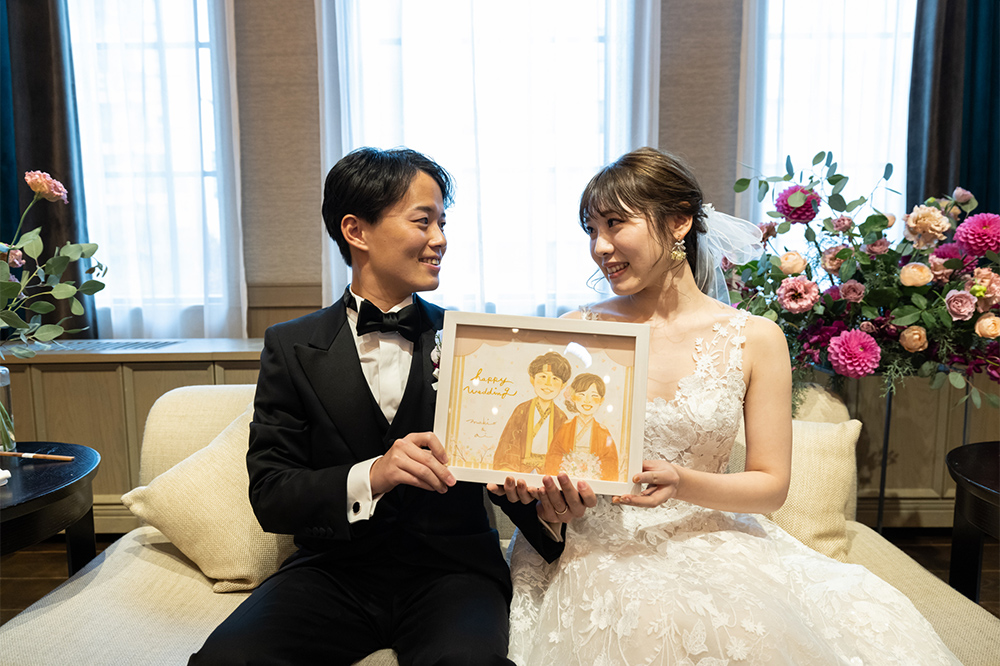「素敵な似顔絵をプレゼントしていただきました」 まあこ