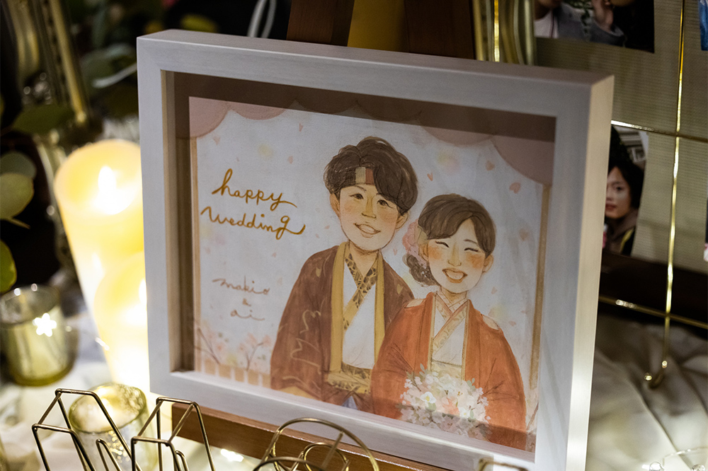 「素敵な似顔絵をプレゼントしていただきました」 まあこ