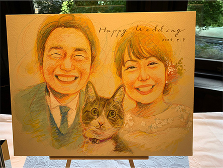 「結婚式の事を思い出して、幸せな気持ちでいっぱいになります。」 さかもとさやか