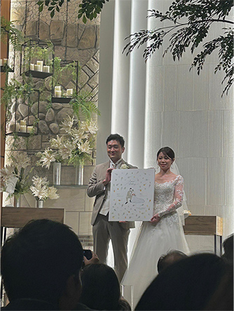 「みんなと一緒に作り上げることができ、より素敵なものとなりました。」 るつ